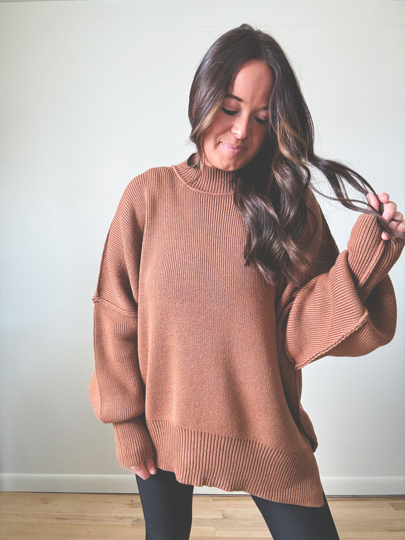 Cindy Sweater Deep Camel